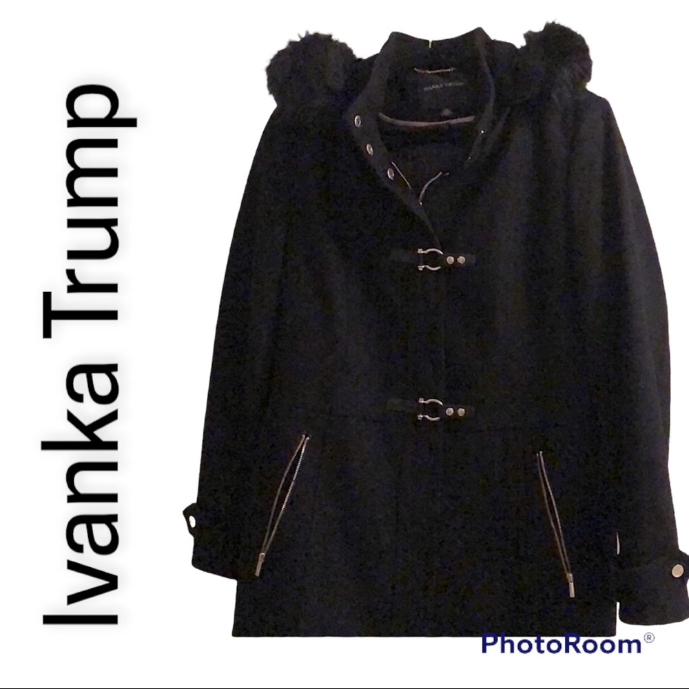 Ivanka Trump Black wool coat